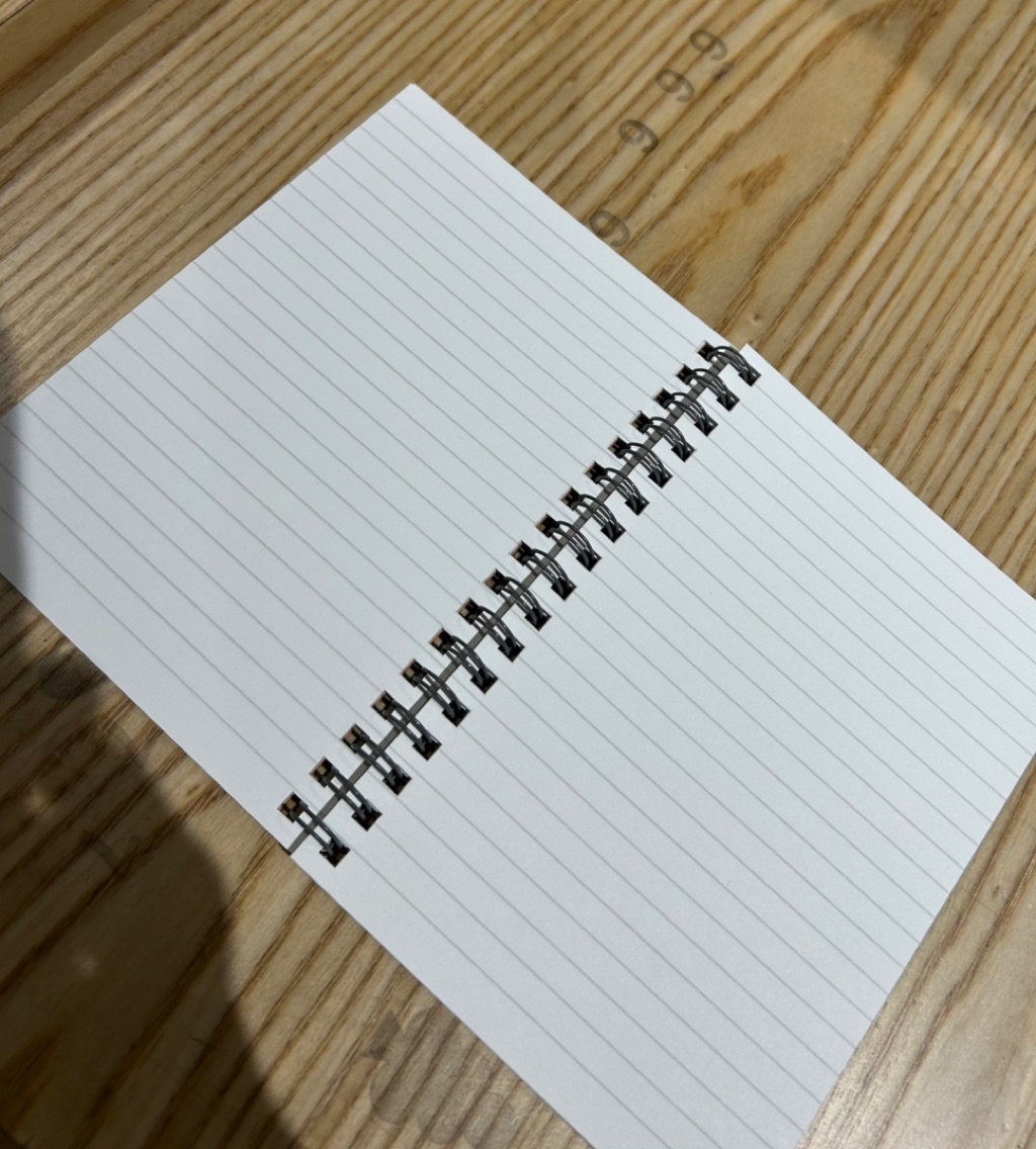 MUJI A6 Double-Wire Notebook / 48 Pages/ 6mm/ Planting Tree Paper ...