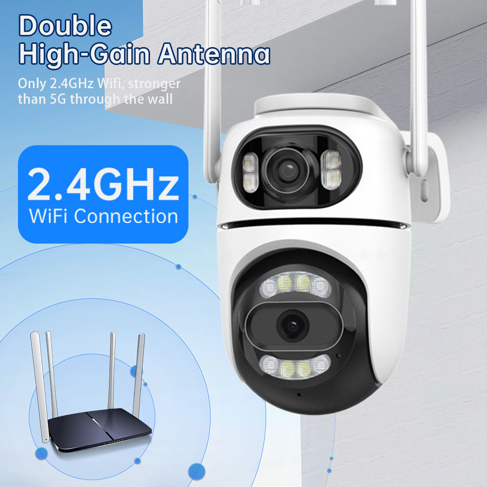 iCsee 12MP WiFi IP Camera with Automatic Tracking and Night Vision ...