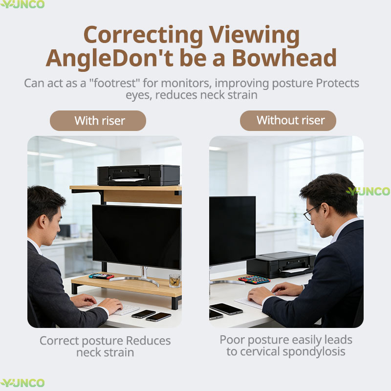 Multi-layer Desktop Shelf Bookshelf Office Desk Storage Multi-function ...