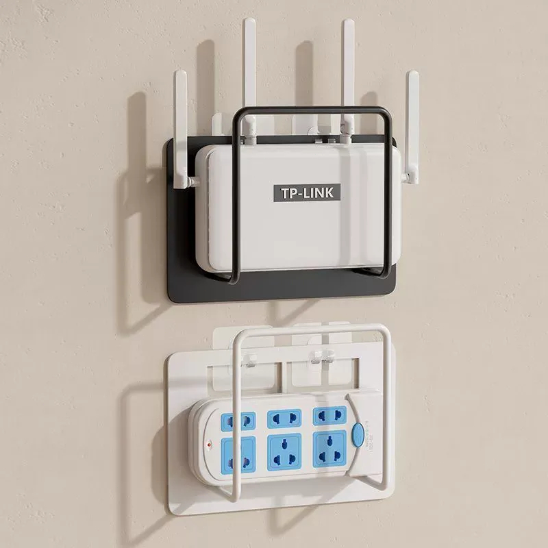 Wall Mount Rack for Router and TV Accessories - Durable Carbon Steel ...
