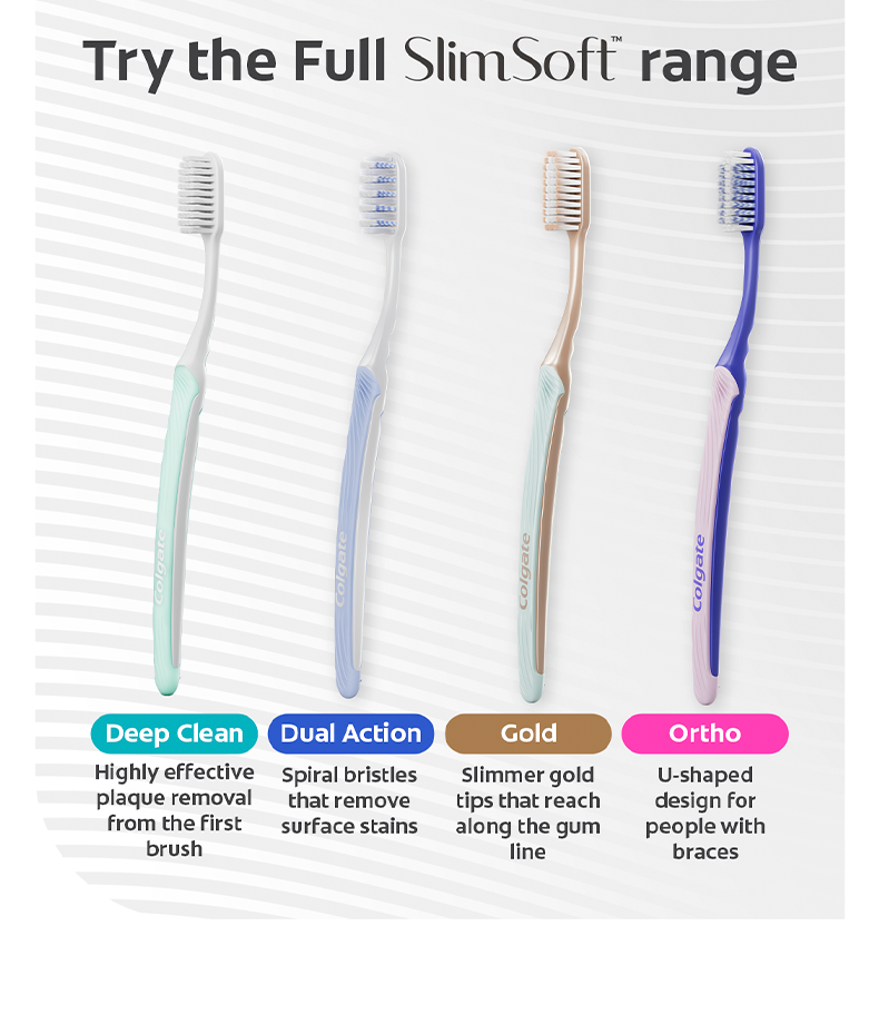 Colgate SlimSoft Toothbrush - Charcoal,