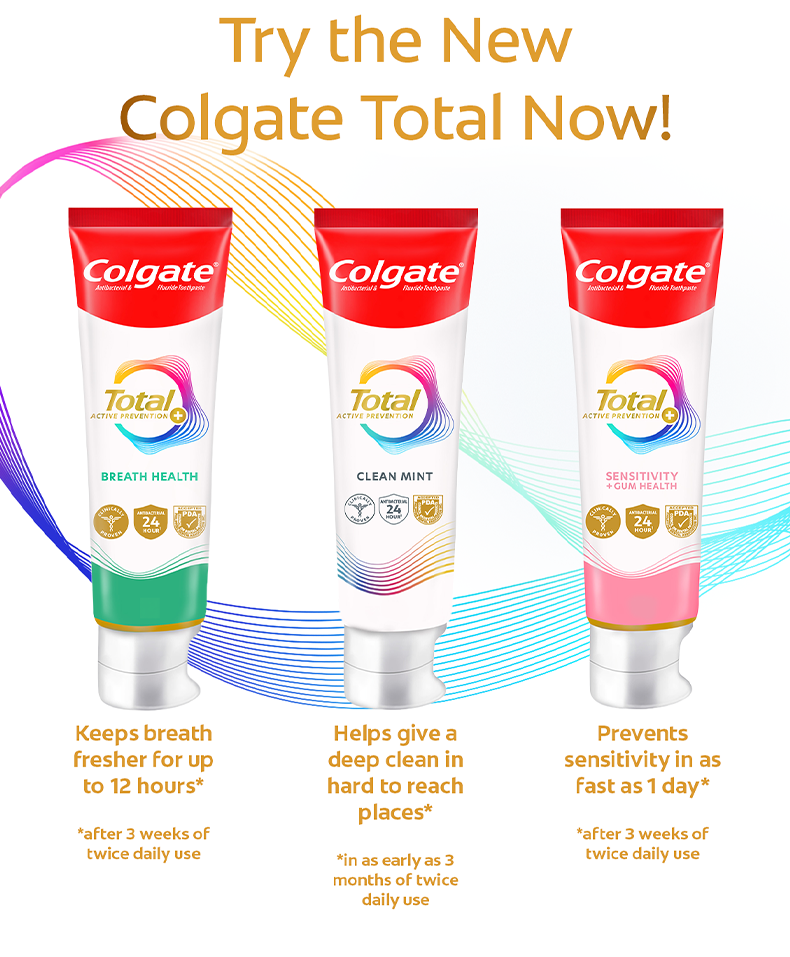 Colgate Total Charcoal Clean Antibacterial Toothpaste, Removes Surface ...