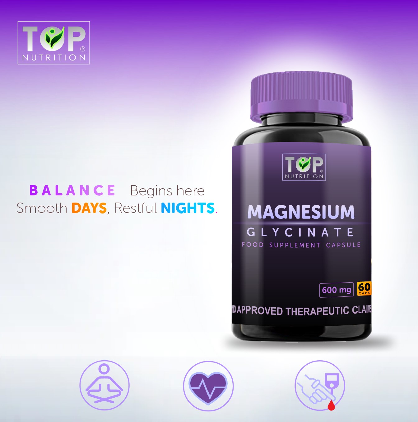 TOPNutrition® Magnesium Glycinate 60 Capsules | Shopee Philippines