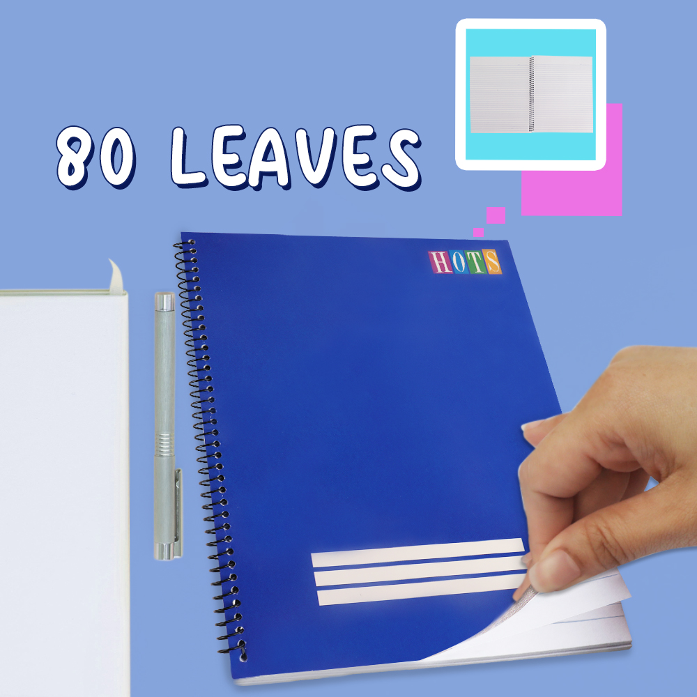 FCI University Hots Spiral Notebook (80 Leaves Sold Per Ream) for ...