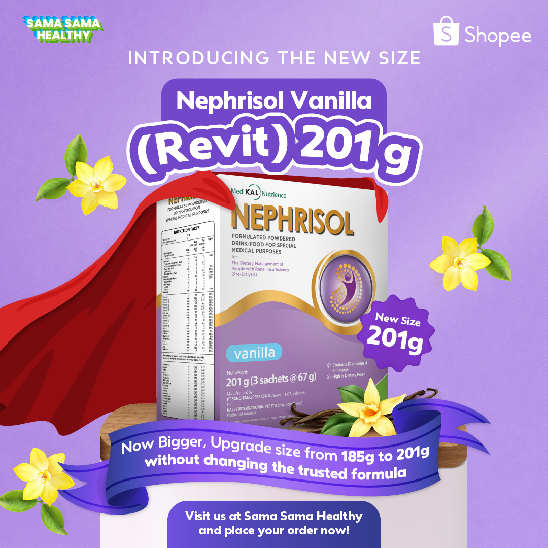 Nephrisol Vanilla 201gr Low Protein 12 x 201 grams | Shopee Philippines