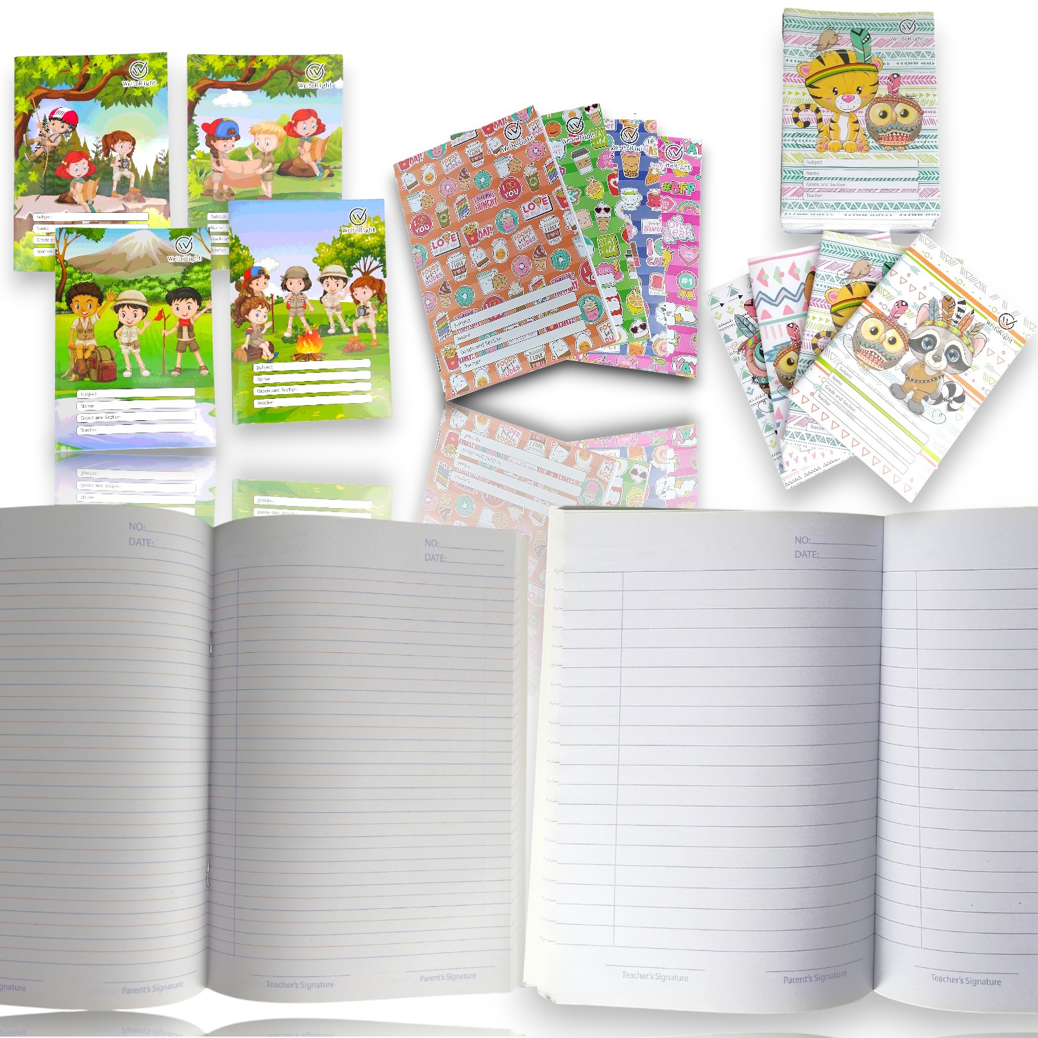 10PCS/BUNDLE NOTEBOOKS 80Sheets 145x200mm 10Color/Assorted School ...