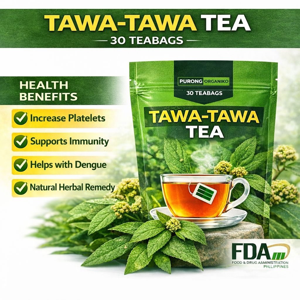 TAWA TAWA HERBAL TEA 30 PCS TEABAGS by purong organiko /for dengue ...
