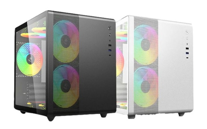 keytech V300 Mini Gaming PC Case MATX MITX | Shopee Philippines