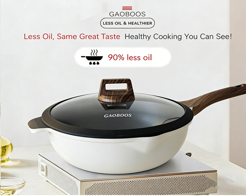 Gaoboos Cookware Set Non-Stick Frying Pan/Wok/Soup pan Induction Cooker ...
