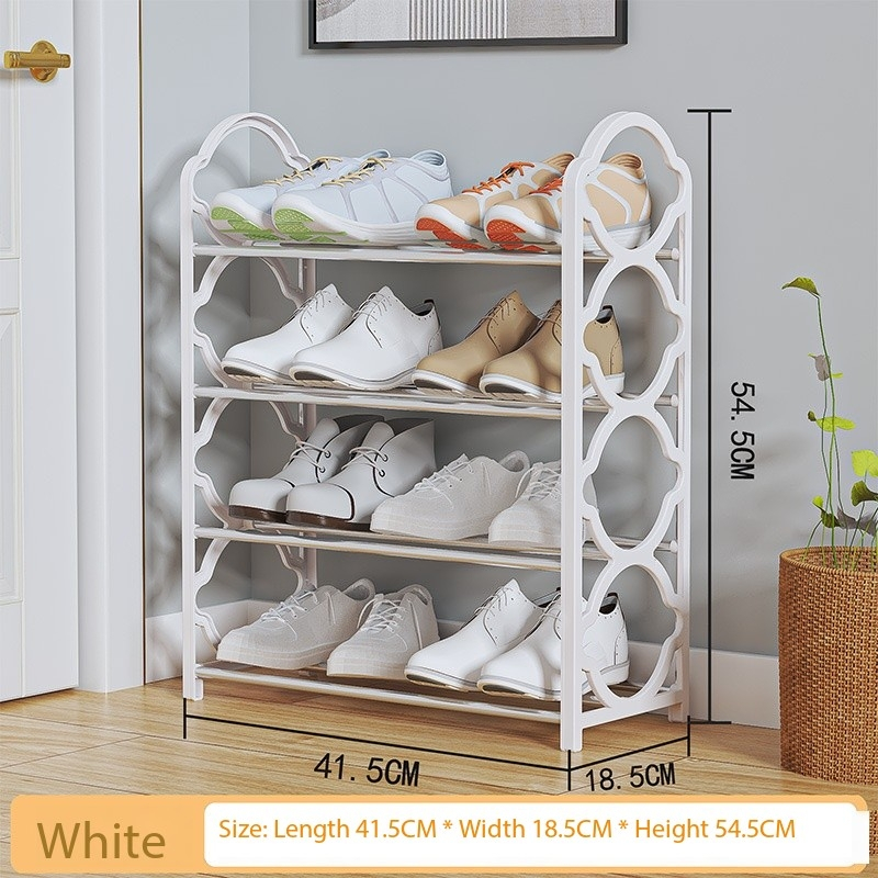 4 layer steel shoe rack and slippers shelf organizer durable shoe ...