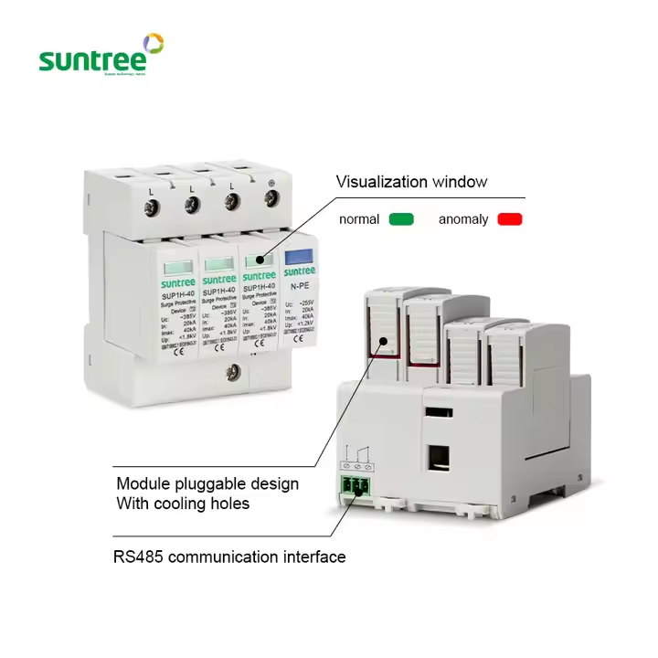 SUNTREE Power AC Surge Protective Device SPD 40kA 2 3 4 Pole Good ...