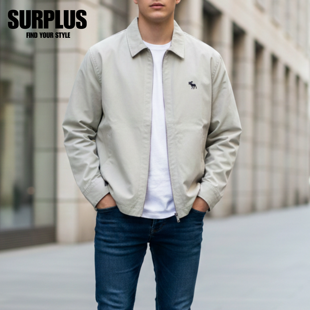 Surplus Branded Men's Lightweight Fullzip Jacket With Logo | Shopee ...