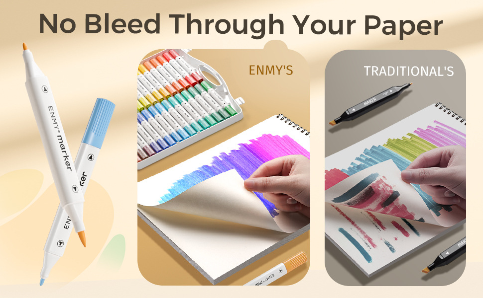 60 Color Acrylic Marker Dual Tip Acrylic Markers Set-Dual Tip Design ...