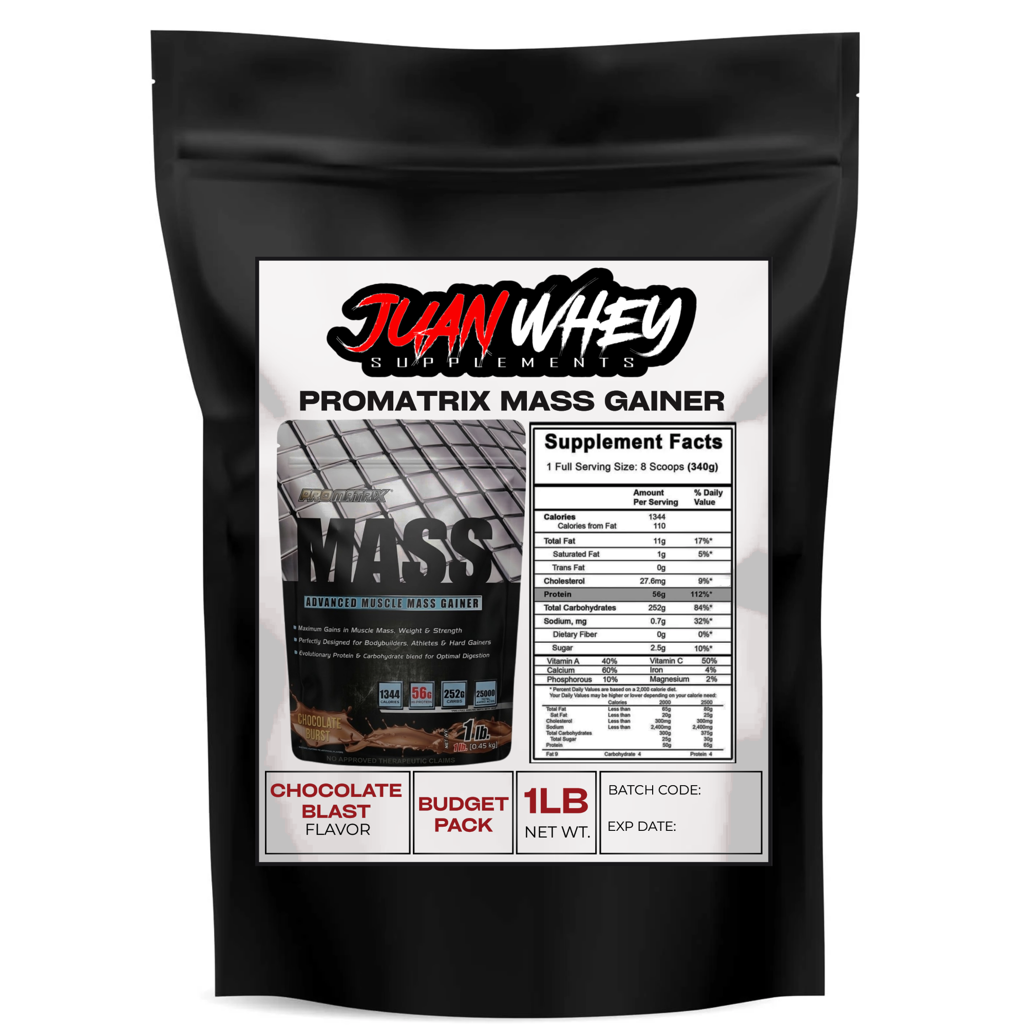 PROMATRIX MASS GAINER - ADVANCE MUSCLE MASS GAINER 1LB or 2LBS with ...