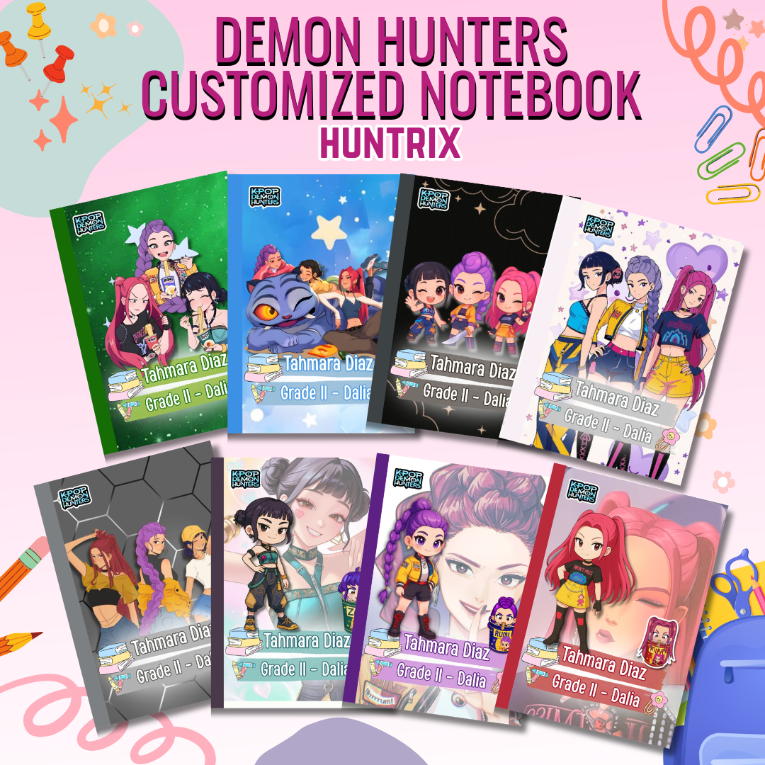 Customized Demon Hunter Notebooks Huntrix/SajaBoys(Soft laminate ...