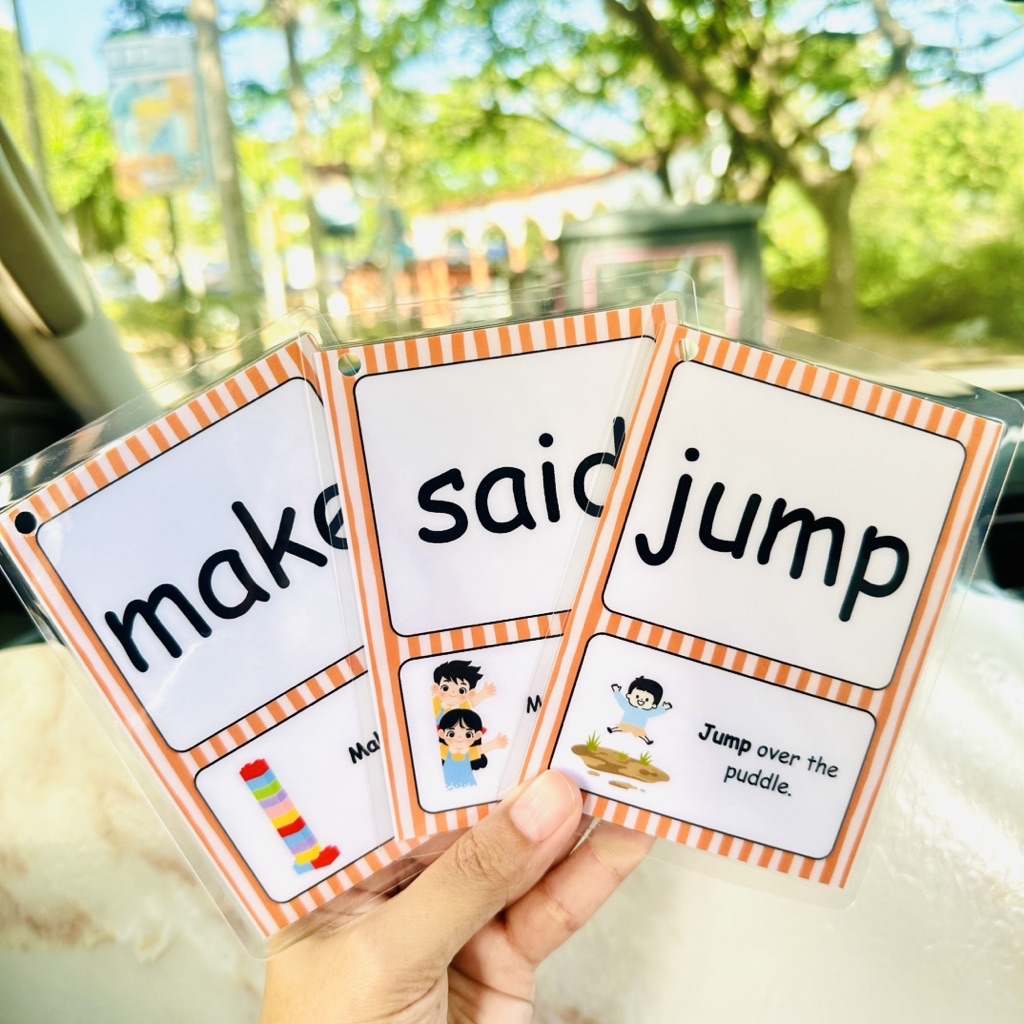 sight words level 1 to 5 educational laminated flash cards reading ...