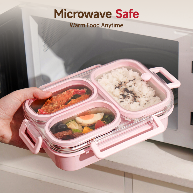Leak-Proof 304 Stainless Steel Lunch Box 1000ml MODOFO Microwaveable ...