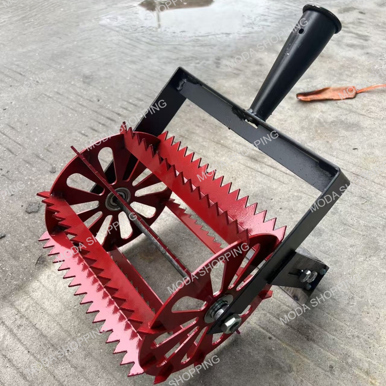 Manual Rotary Wheel Hoe Hand Push Garden Weeder & Cultivator with ...