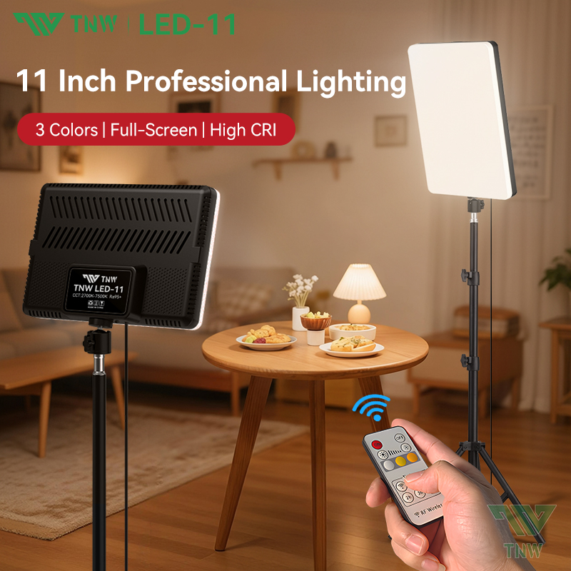 TNW 11 inch LED Video Panel Light Photography Lamp Studio Lighting With ...