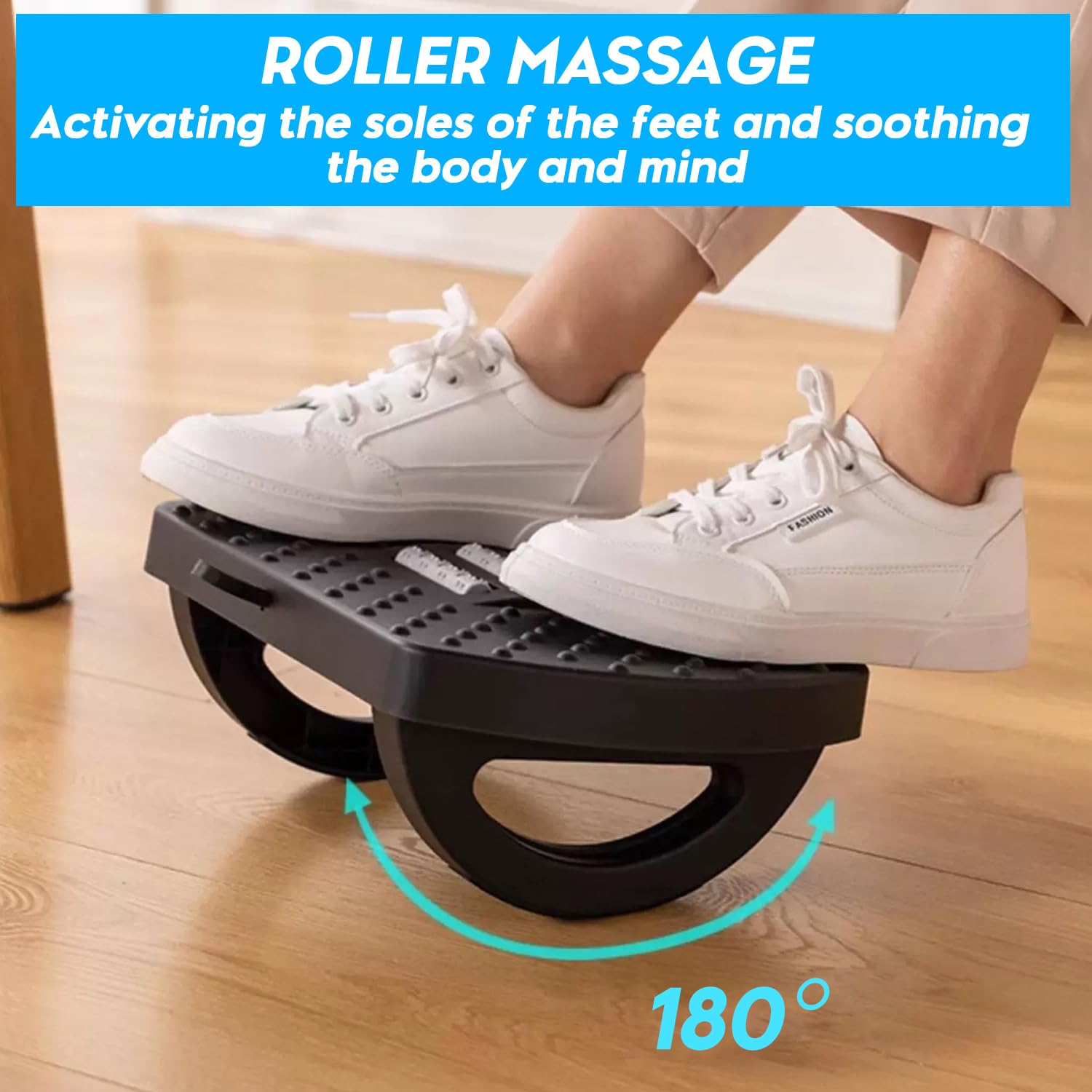 1pc Adjustable Angle Footrest Office Under Table Ergonomic Footrest 180 ...