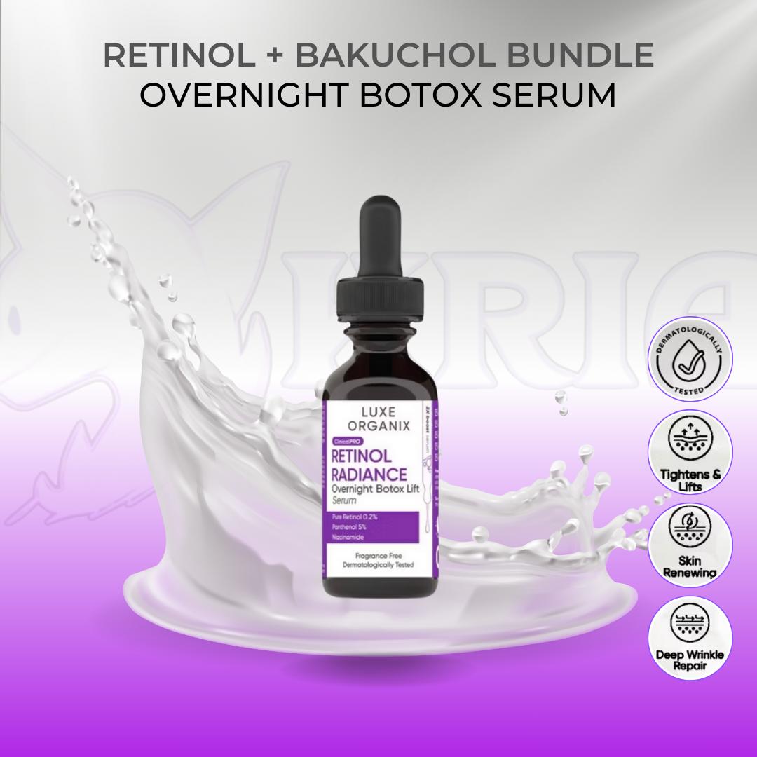LUXE ORGANIX - Retinol + Bakuchiol Bundle Skincare | Shopee