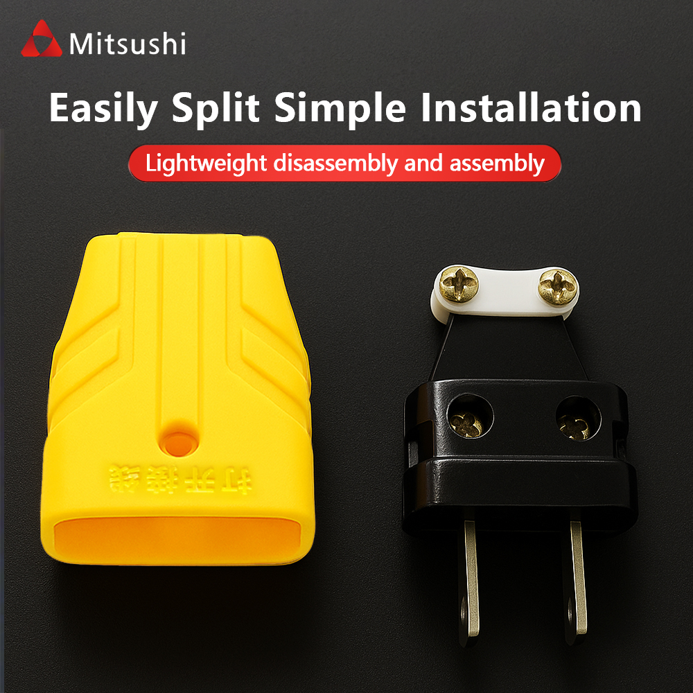 Mitsushi 250V 10A Pure Copper 2-Pin Plug Waterproof Industrial Power ...
