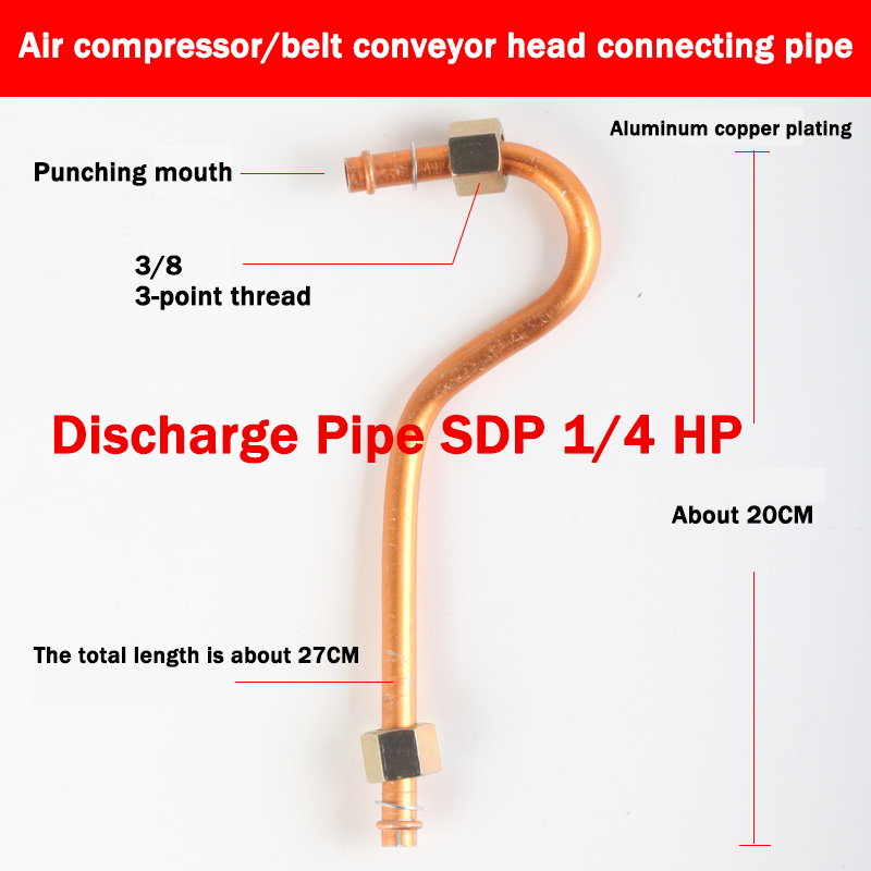 1/4hp Aluminum tube for air compressor Compressor Question Mark Hose ...