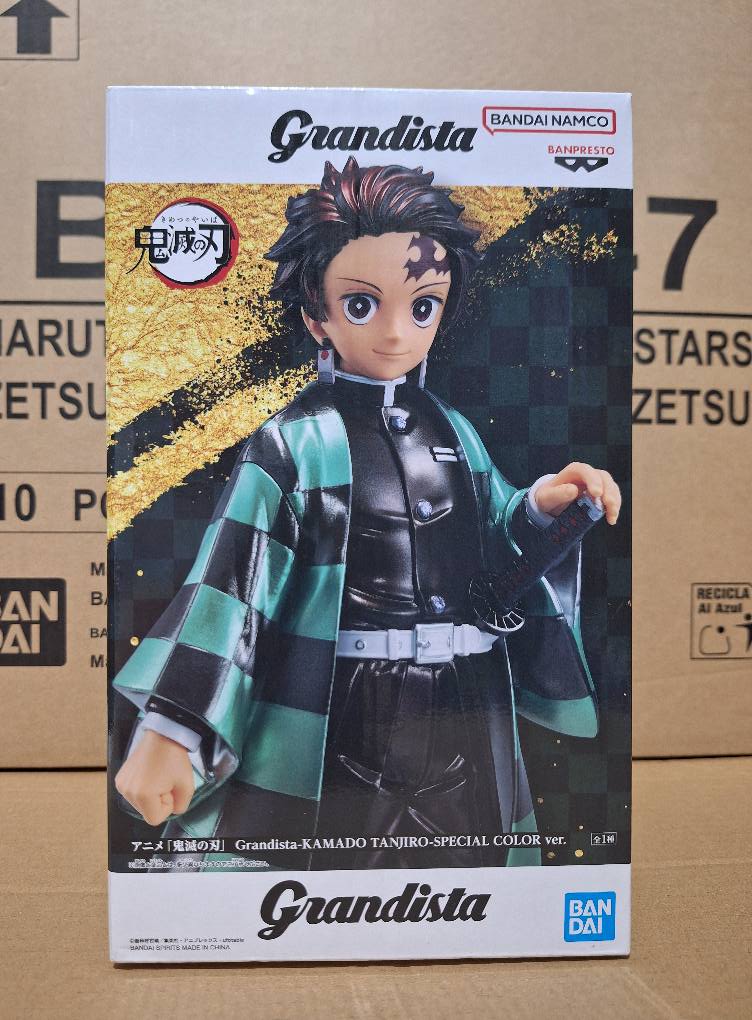 Banpresto Figura Grandista Tanjiro Kamado Da Demon Slayer, Multicolore, Statua In PVC Con Supporto, Collezionabile