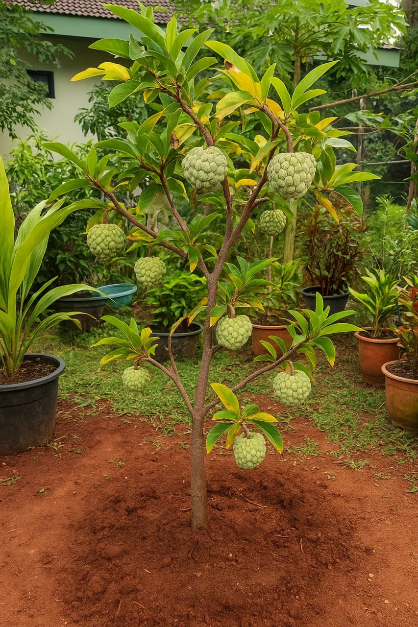 Grafted Giant Atis Live Seedling Plant – Sugar Apple Fruit Tree, Sweet ...