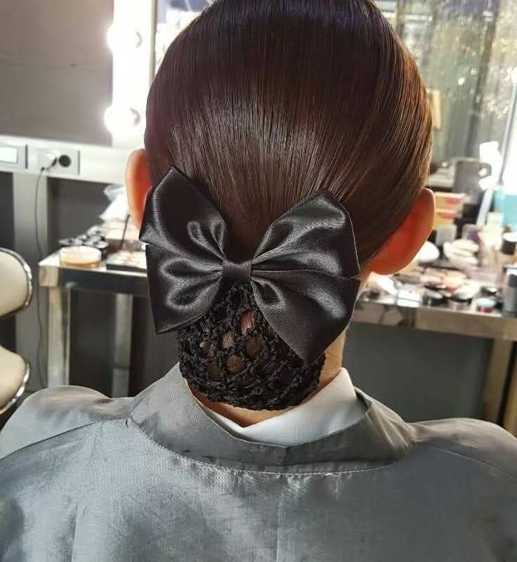 Hairnet ribbon wtihnet office work restaurant clip with net ribbon ...