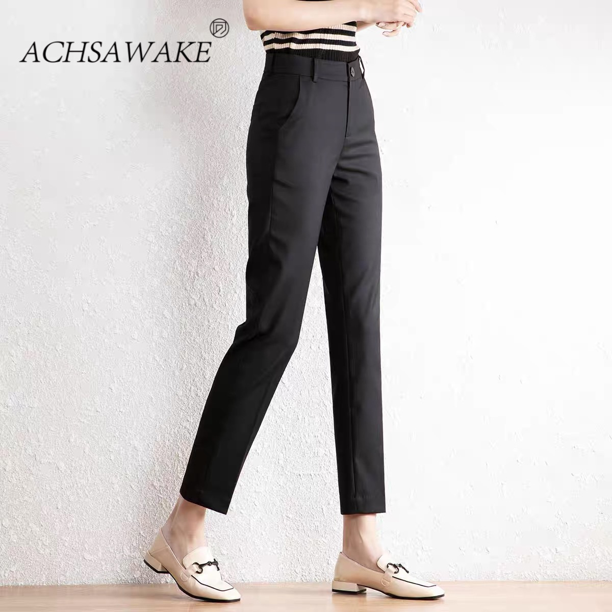 ACHS Suit Pants For Women To Look Slim, Hanging Smoke Tube Pants ...