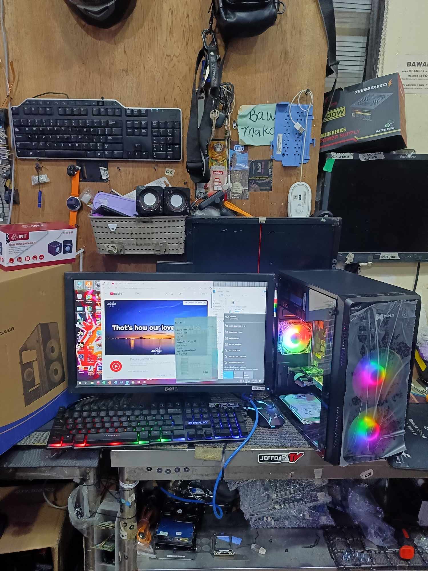 COMPUTER SET MMA i3 8GB RAM 120GB SSD 1GB 20 LED WIDE KBMS SPEAKER MPAD ...