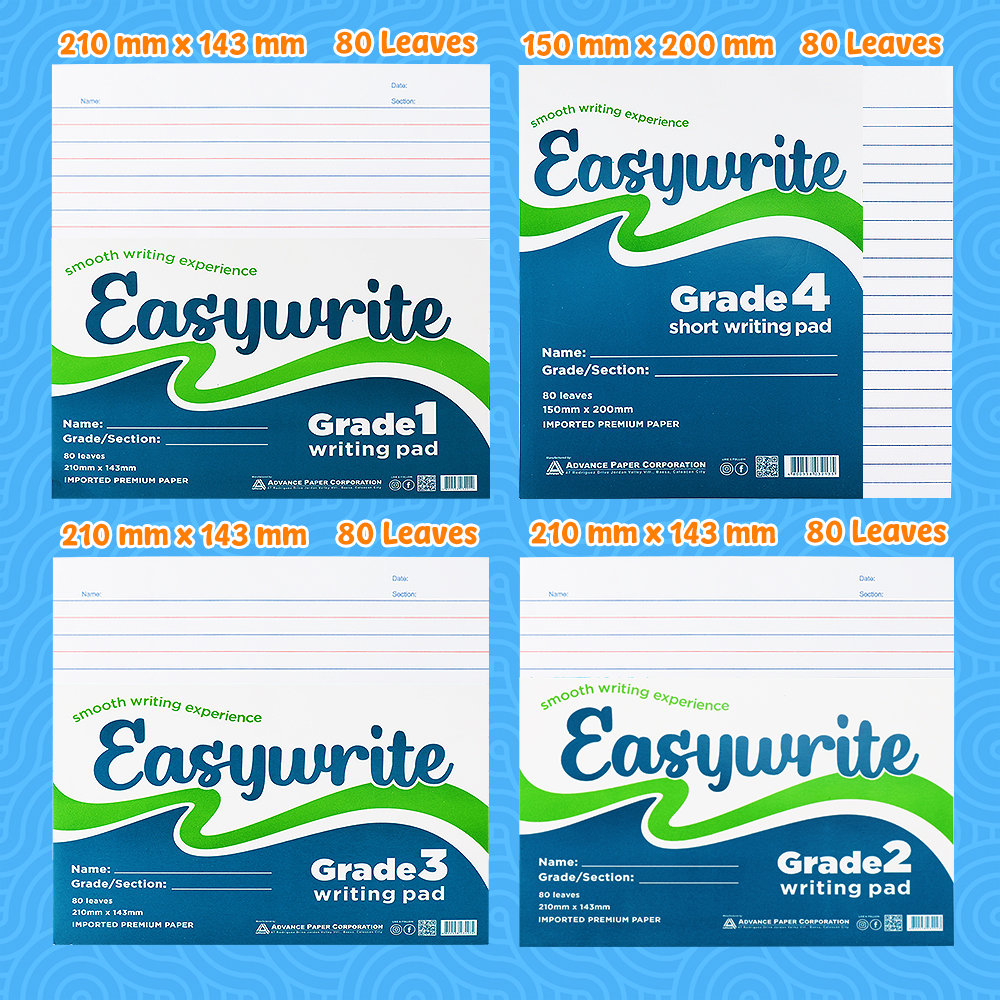 FCI Easywrite Writing Pad For Grade 1/Grade 2/Grade 3,3v/Grade 4/ and ...
