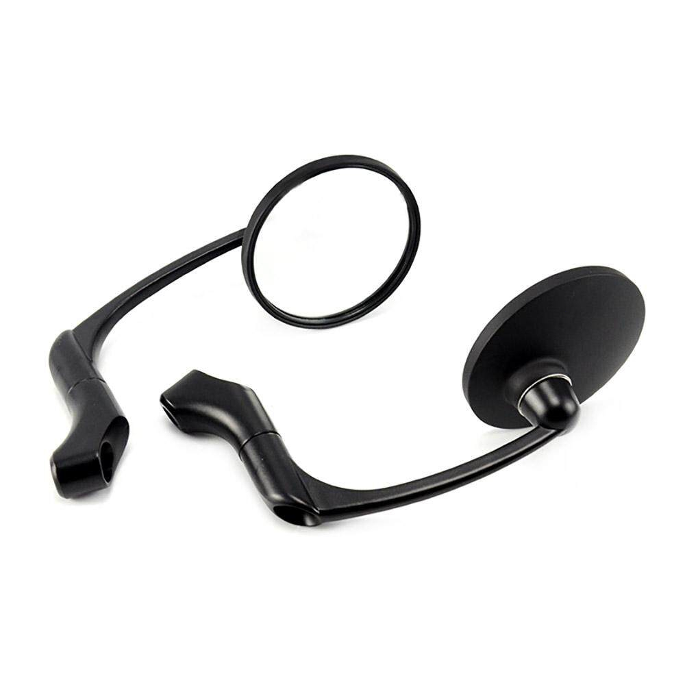 Motorcycle Rearview Side Mirror with 8/10mm Screws Universal Round ...