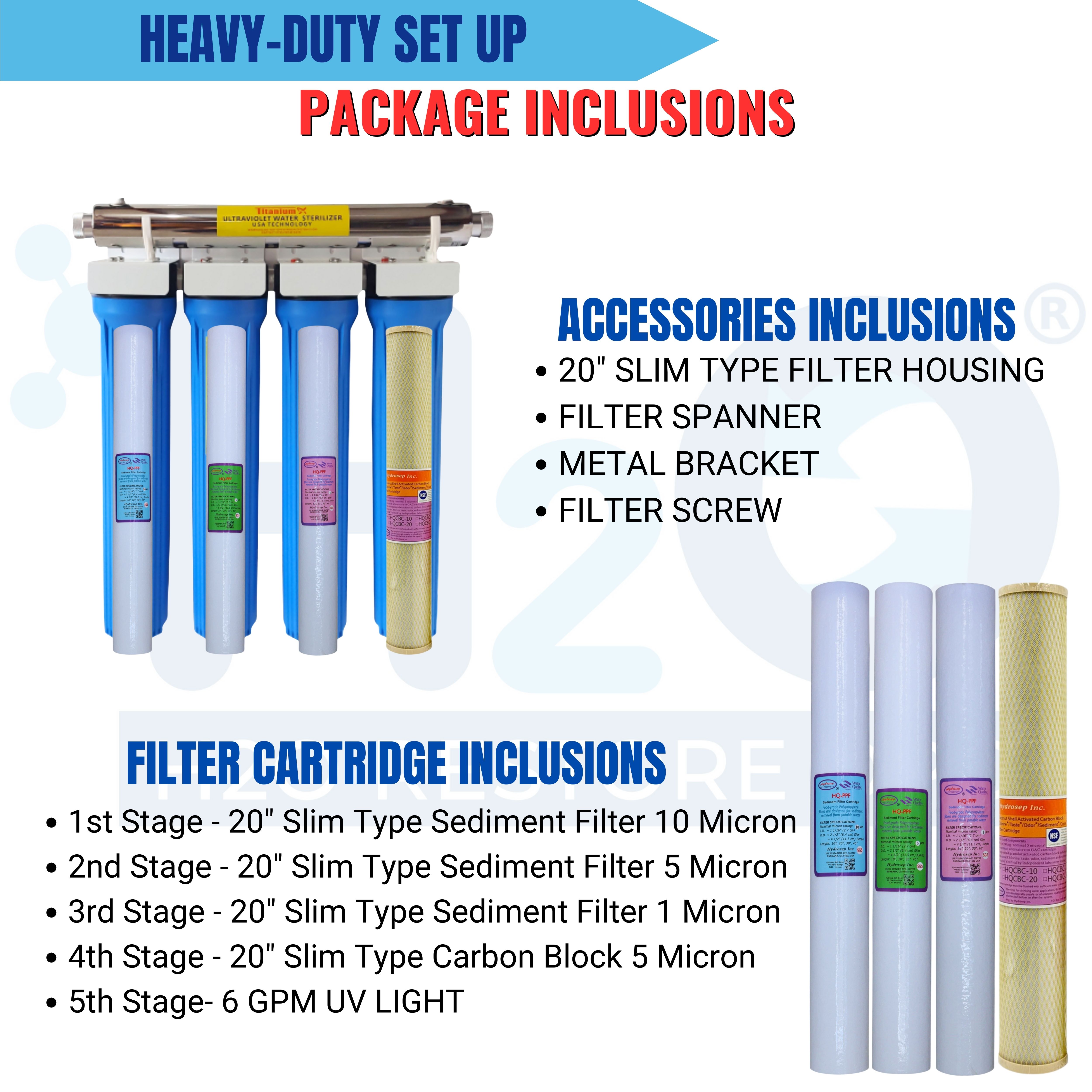 Water Filter 4 Stages 20