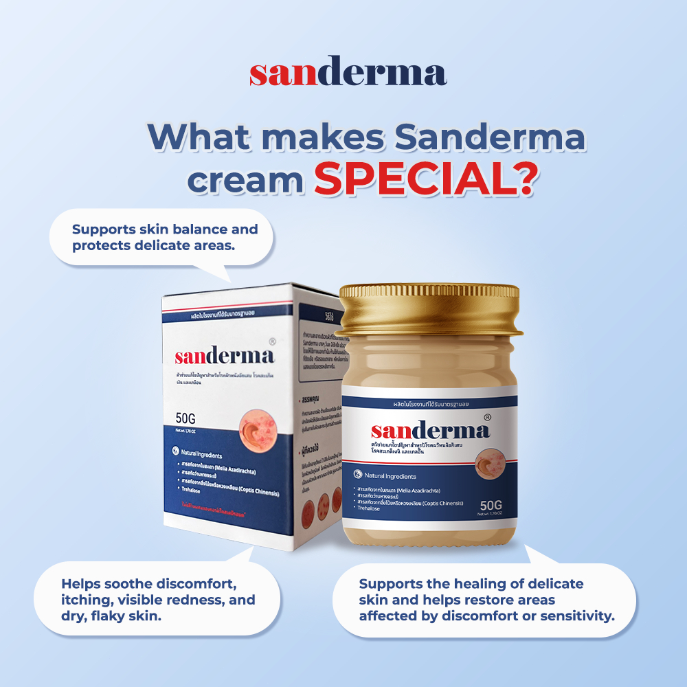 Sanderma Essential Care Combo – Cream + Soap, Soothing Care for Dry ...