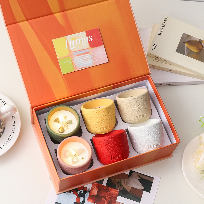 6 PCS/Box Christmas Gift Set Souvenir Candle for Birthday Wedding ...