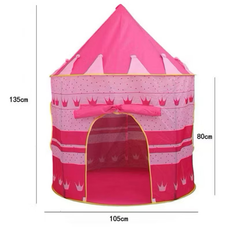 Portable Folding Camping Kids Tent Castle Cubby Folds in to A Carrying ...
