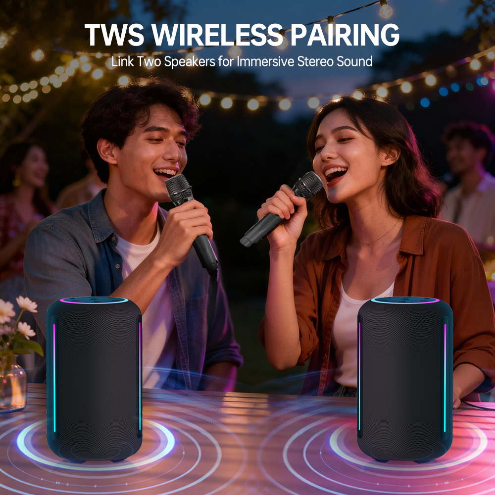 Orashare BS24Max 40W Karaoke Bluetooth Speaker With Dual Mic TWS 360 ...