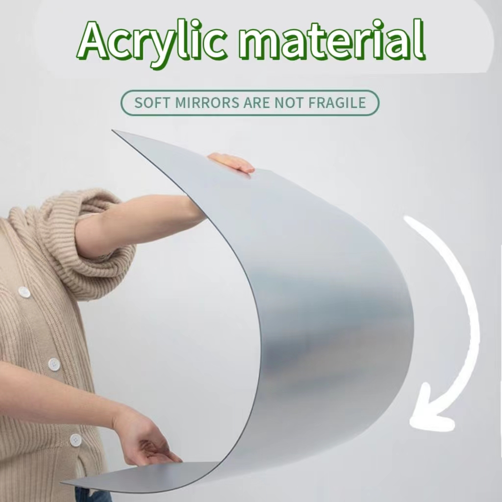 Acrylic Self-Adhesive Mirror Sticker for Walls, 20*60 cm Panel | Shopee ...