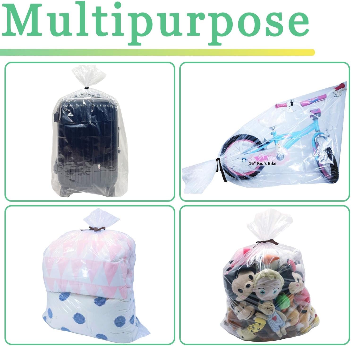 10Pcs PE Plastic bag big size Thickened Storage Bag Ukay Plastic Bag ...