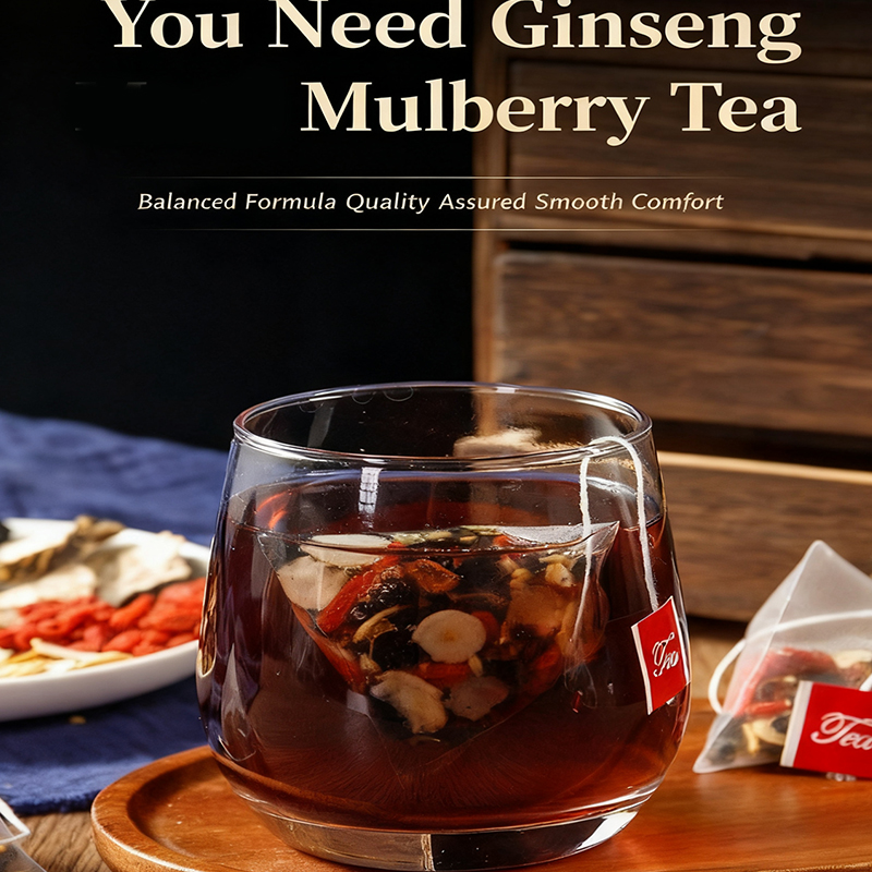 5-in-1 convenient packaging of ginseng tea Wolfberry Mulberry tea ...