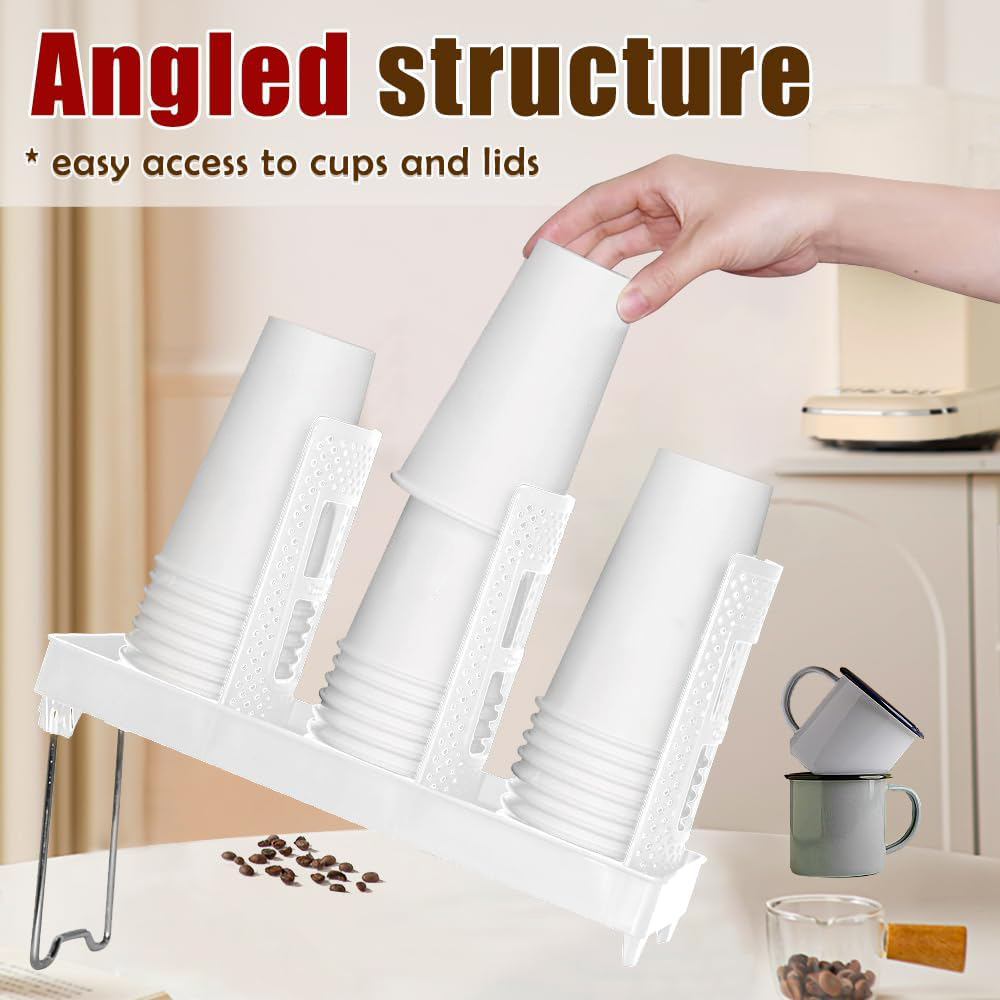 Detachable Cup Holder Rack Paper Cup Dispenser Kitchen Countertop Paper ...