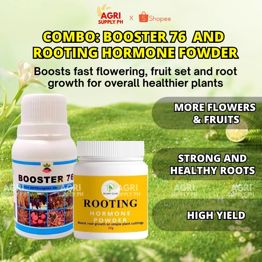 [HOT COMBO] Booster 76 Liquid + Rooting Hormone Powder |Strong Roots ...