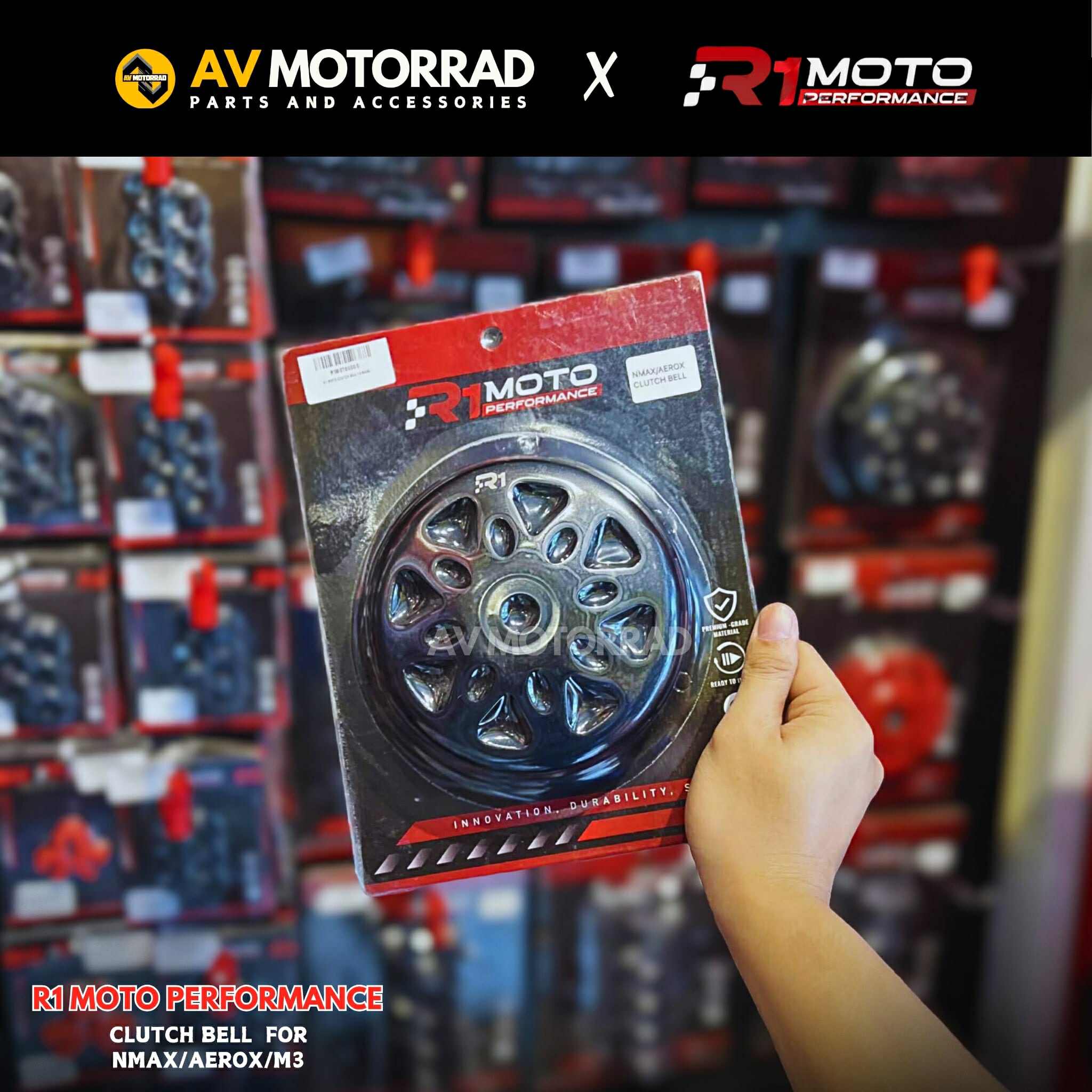 R1 MOTO CLUTCH BELL NMAX/AEROX/M3/PCX/ADV/CLICK | Shopee Philippines