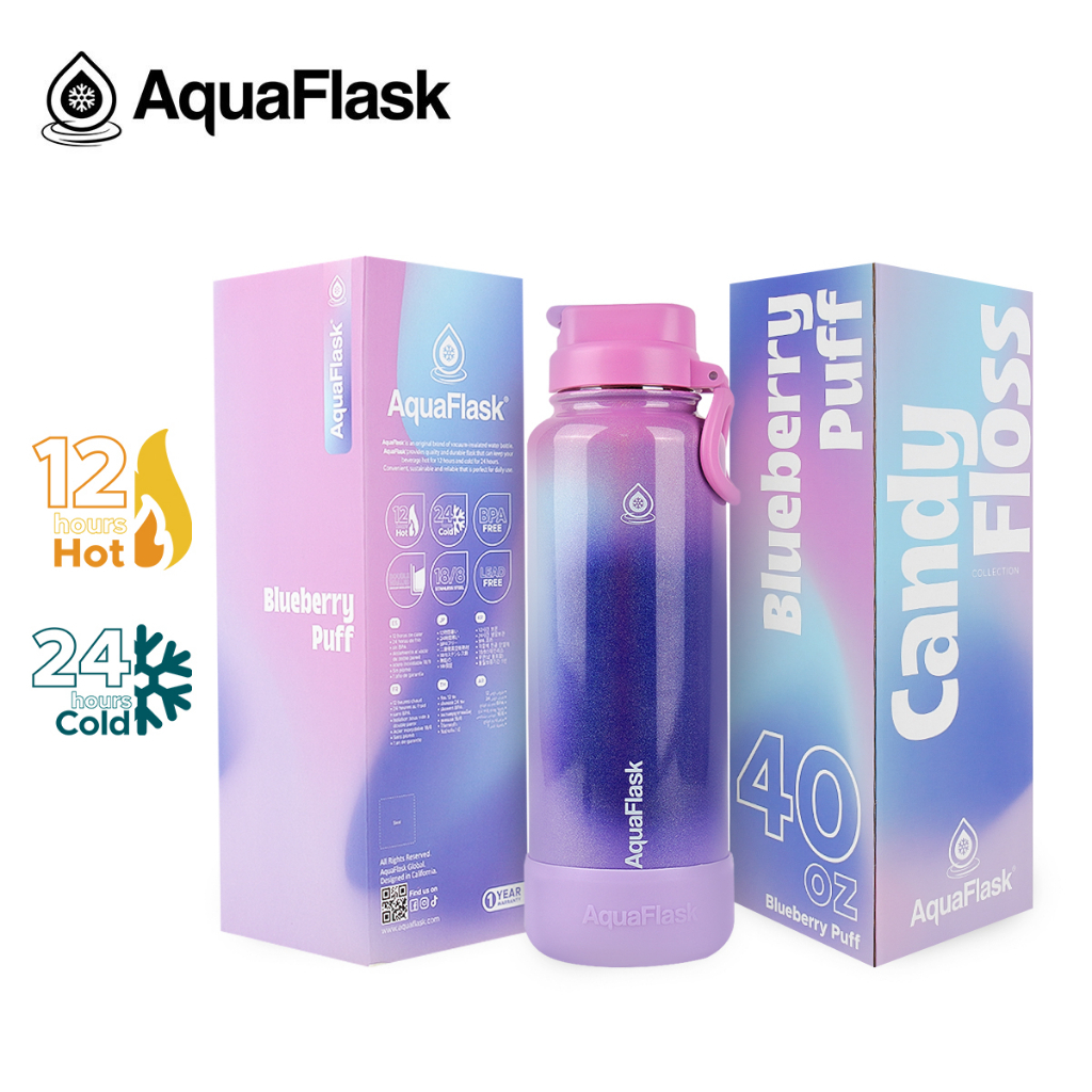 [SUPER SALE] Aqua Flask Candy Floss 22oz/40oz Stainless Steel Water ...