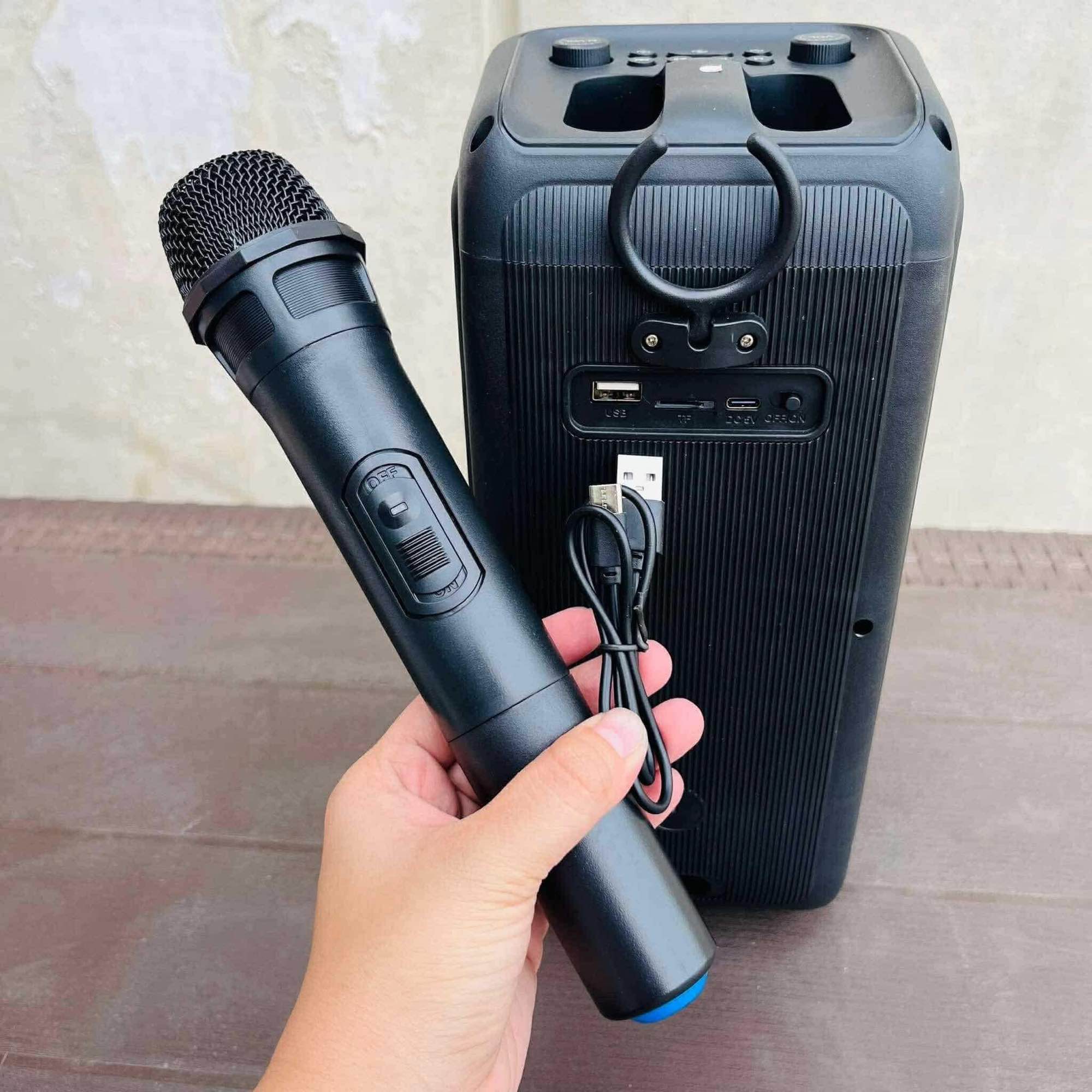 Original RGB Lights Dual Karaoke Wireless Bluetooth Speaker with Mic ...