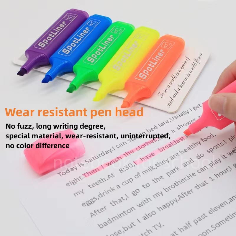 NFS 4/6pcs Color Highlighter School Office Supplies Stationery Marker ...