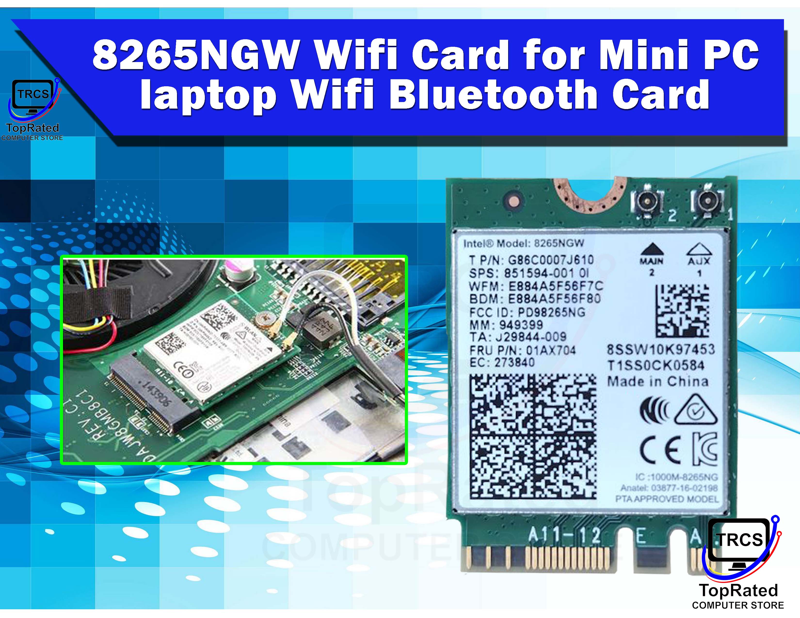Wifi Card for Mini PC laptop Wifi Card 8265NGW (Used) | Shopee Philippines