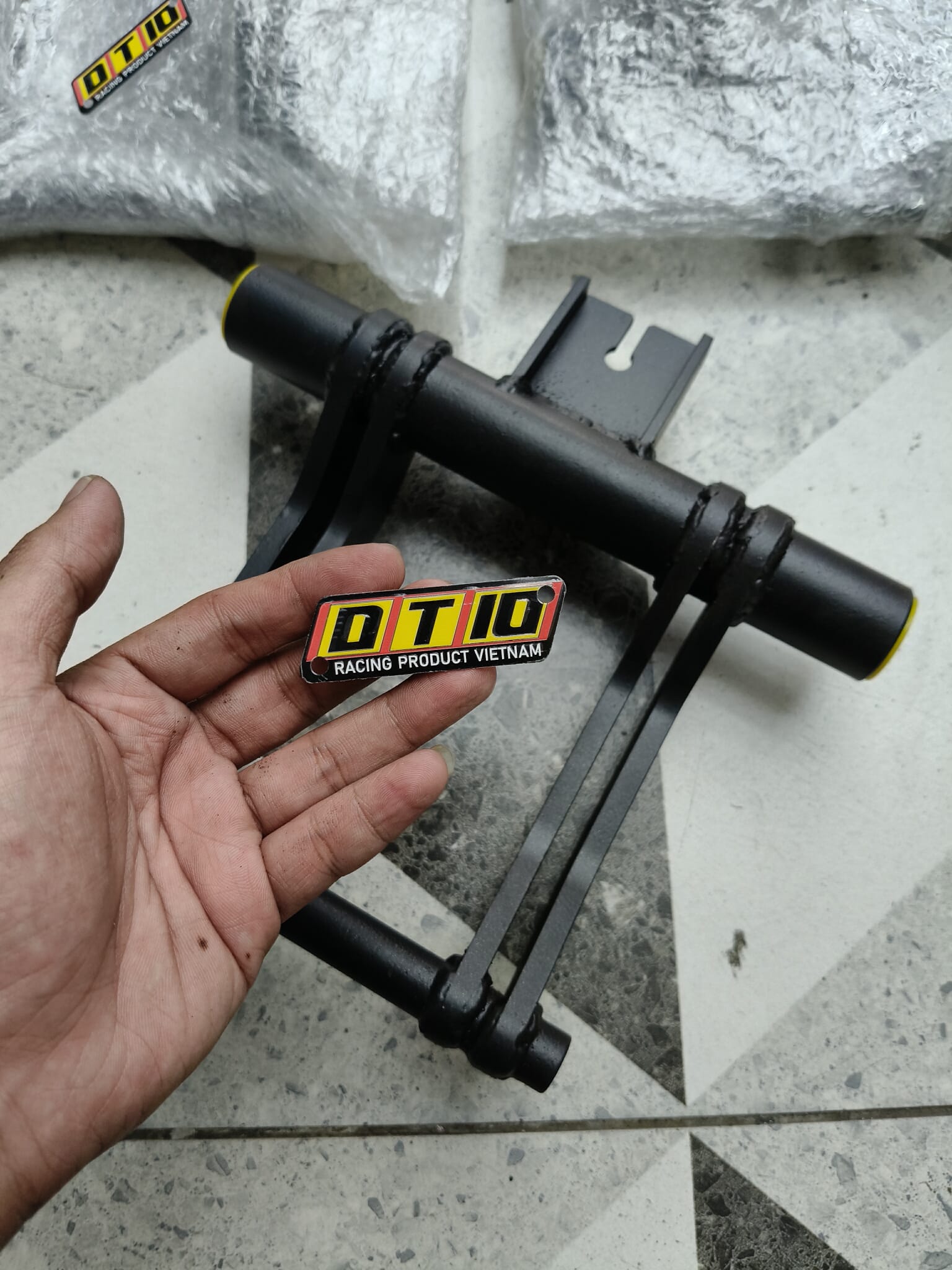 DT10 STEEL CNC EMBLEM ENGINE SUPPORT +2.5 (BAKAL) HONDA CLICK V3 ...
